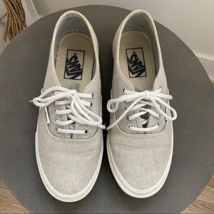 Women light grey Vans authentic size 6